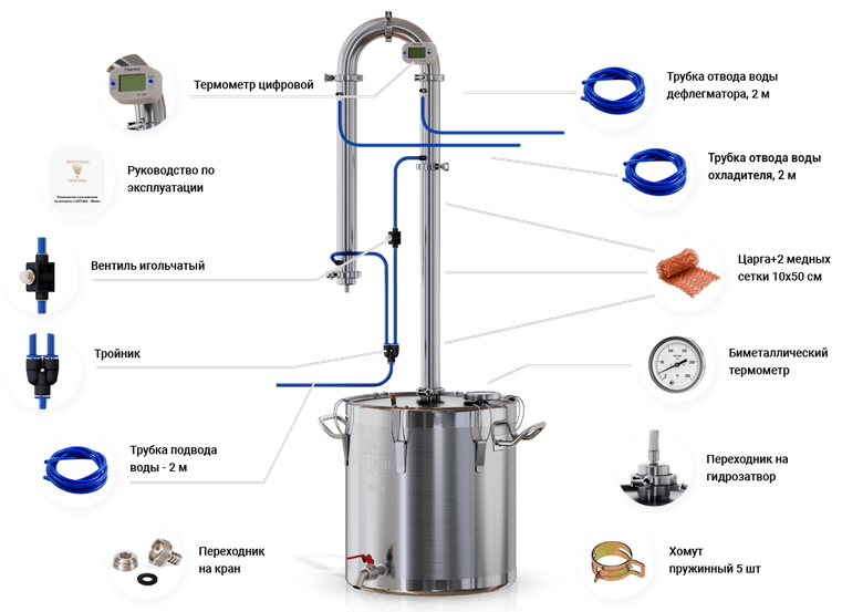 Самогонный аппарат Люкссталь Мастер (Luxstahl Master)